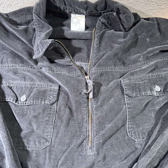 Aerie OFFLINE Corduroy Frayed Pullover Shirt Women's XXL Oversized Grunge Y2K‎ - Picture 1 of 8